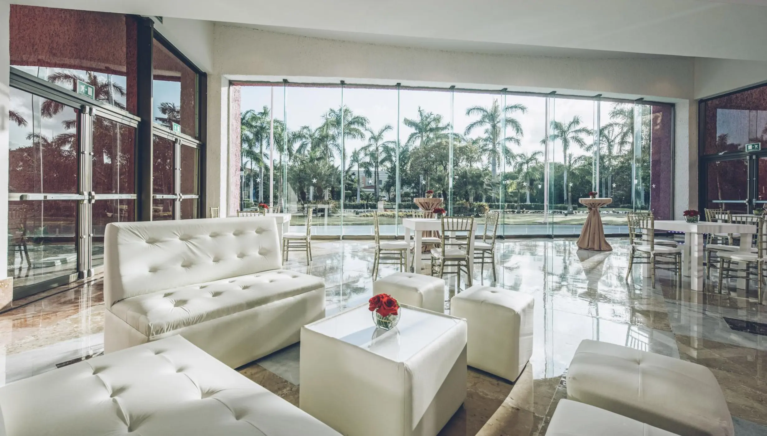 Cocktail party in Convention center foyer at Iberostar Selection paraiso lindo and selection paraiso maya suite