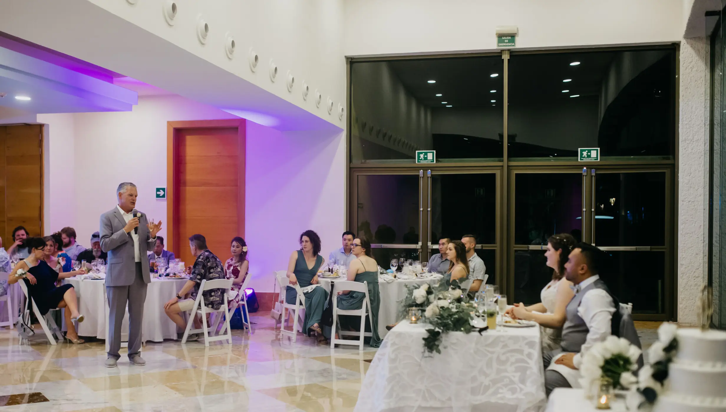 Couple on the conference center at Iberostar Selection Paraiso Lindo