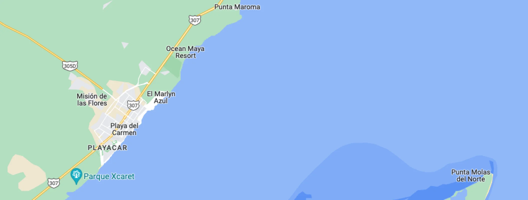 Google maps of Iberostar Selection Paraiso Lindo