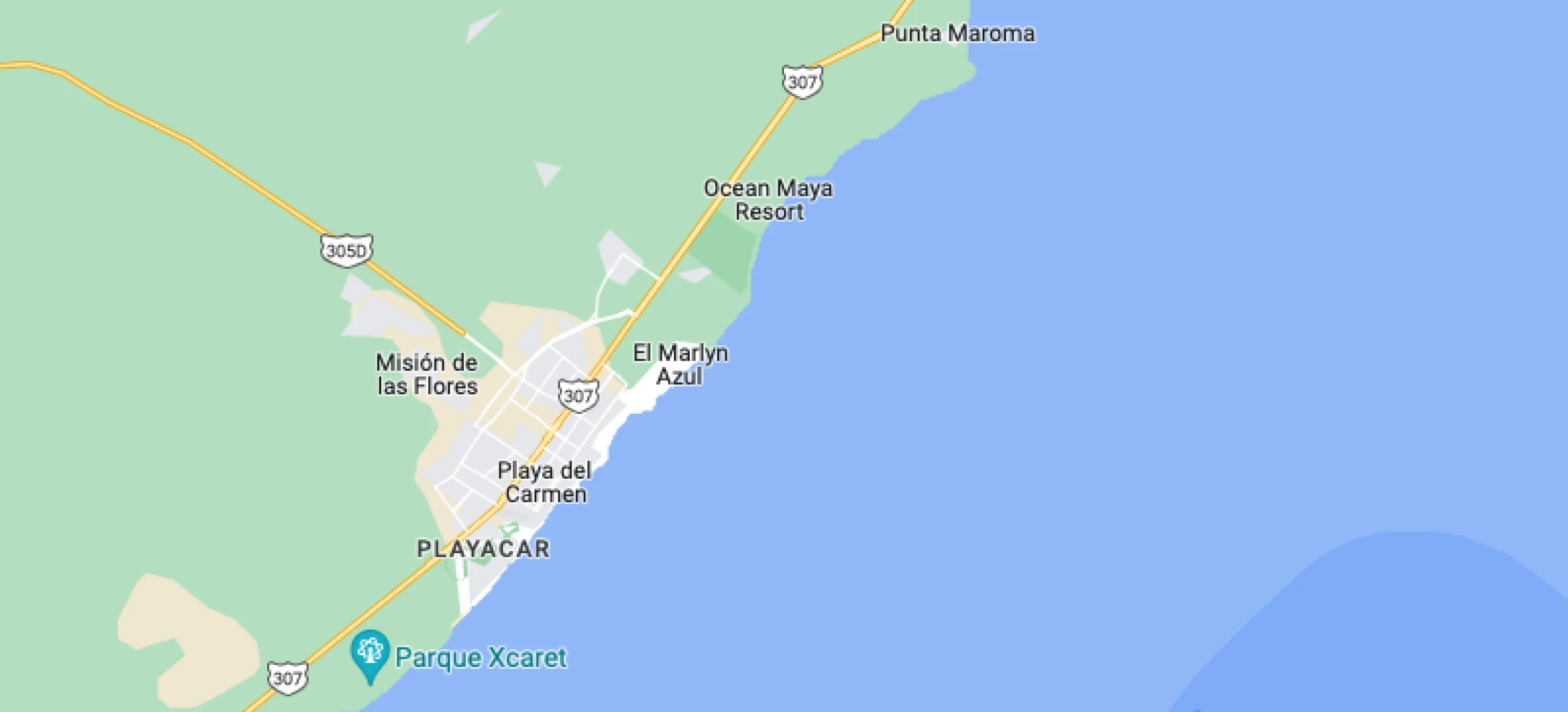 Google maps Iberostar Selection Paraiso Maya Suites