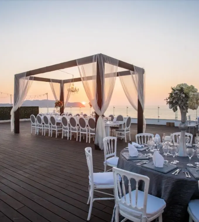 Rooftop terrace wedding reception at Iberostar Selection Playa Mita, Puerto Vallarta