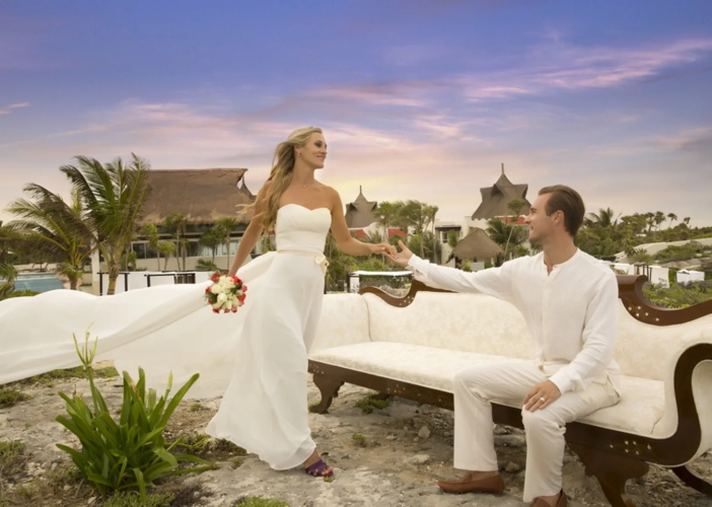 Married couple at Kore Tulum Retreat and Spa Resort