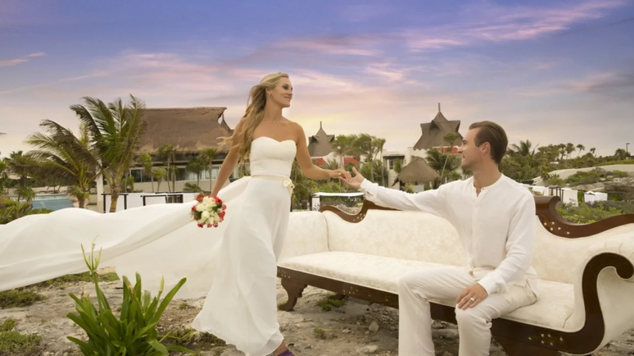 Married couple at Kore Tulum Retreat and Spa Resort
