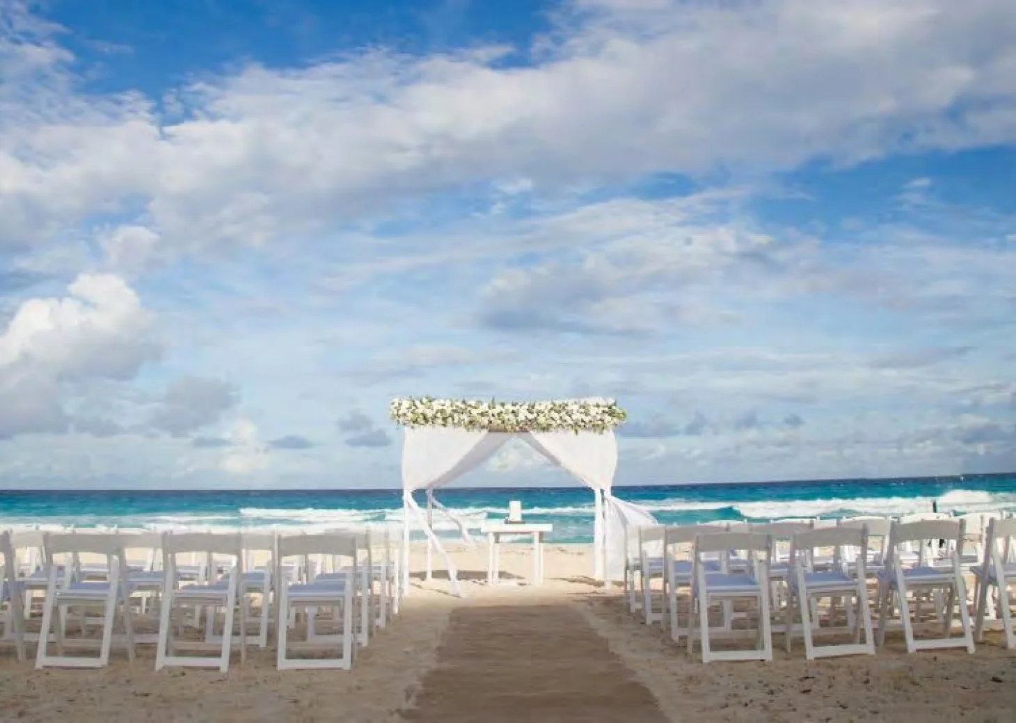 Ceremony on the beach at Live Aqua Beach Resort Cancun
