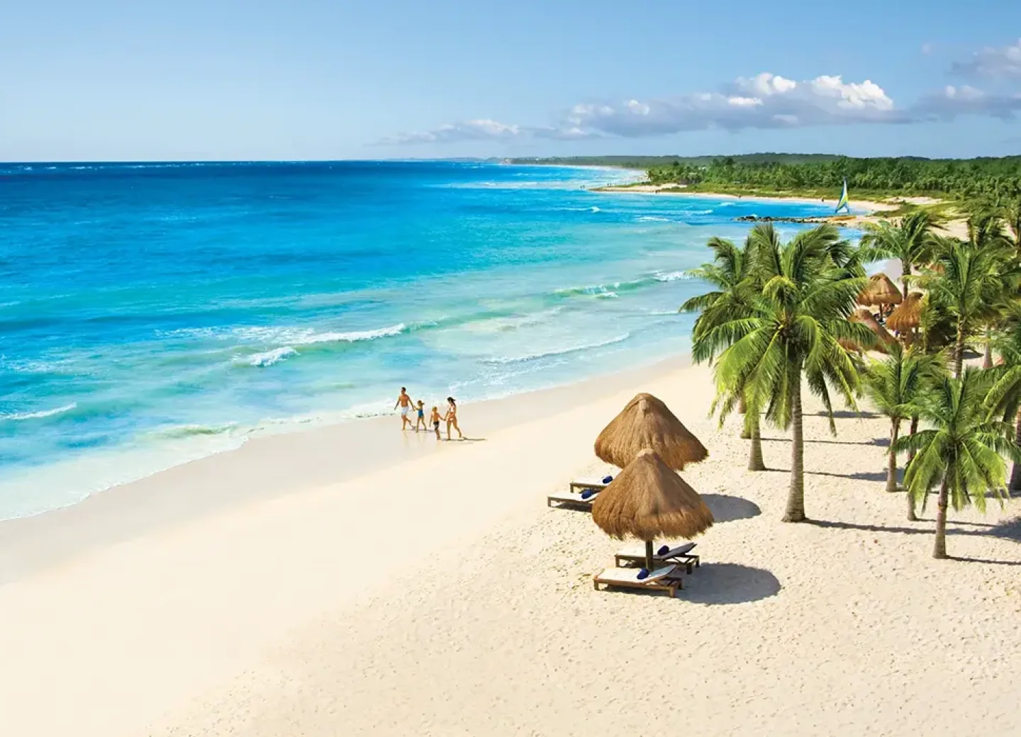 Panoramic beach view