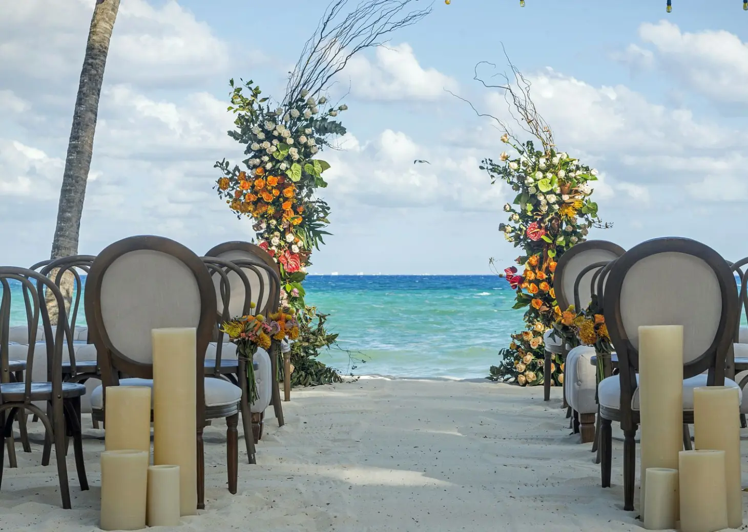 Ceremony in the beach at Mahekal Beach Resort