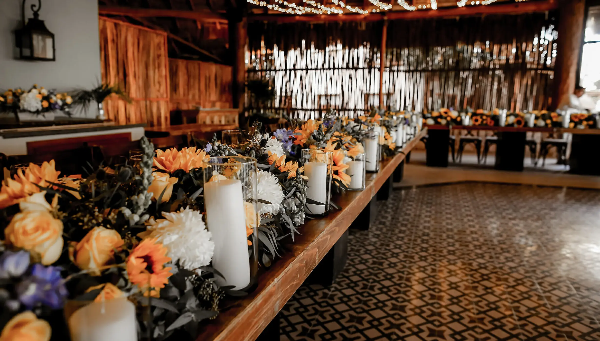Dinner reception on las olas restaurant at Mahekal Beach Resort