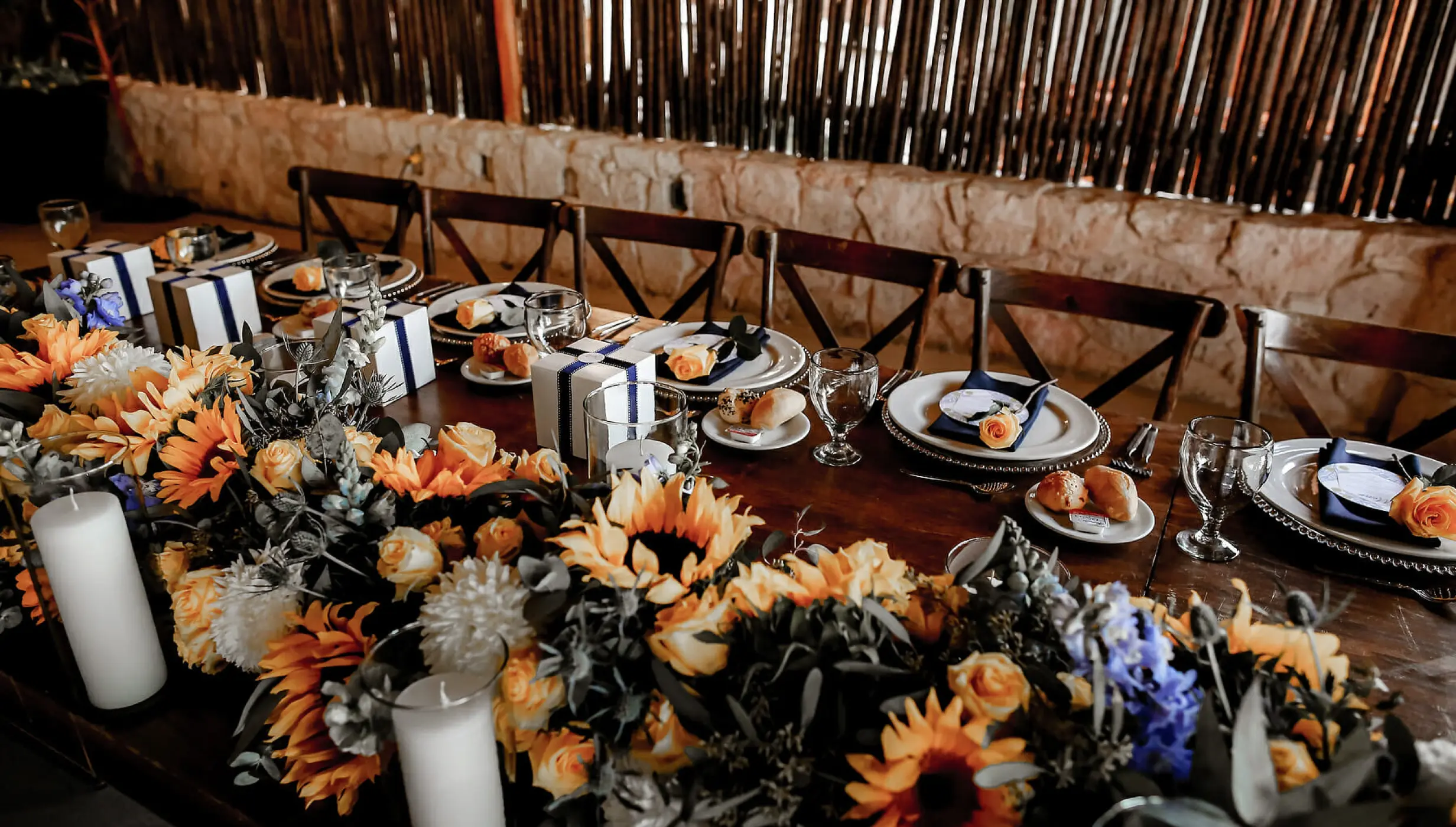 Dinner reception on las olas restaurant at Mahekal Beach Resort