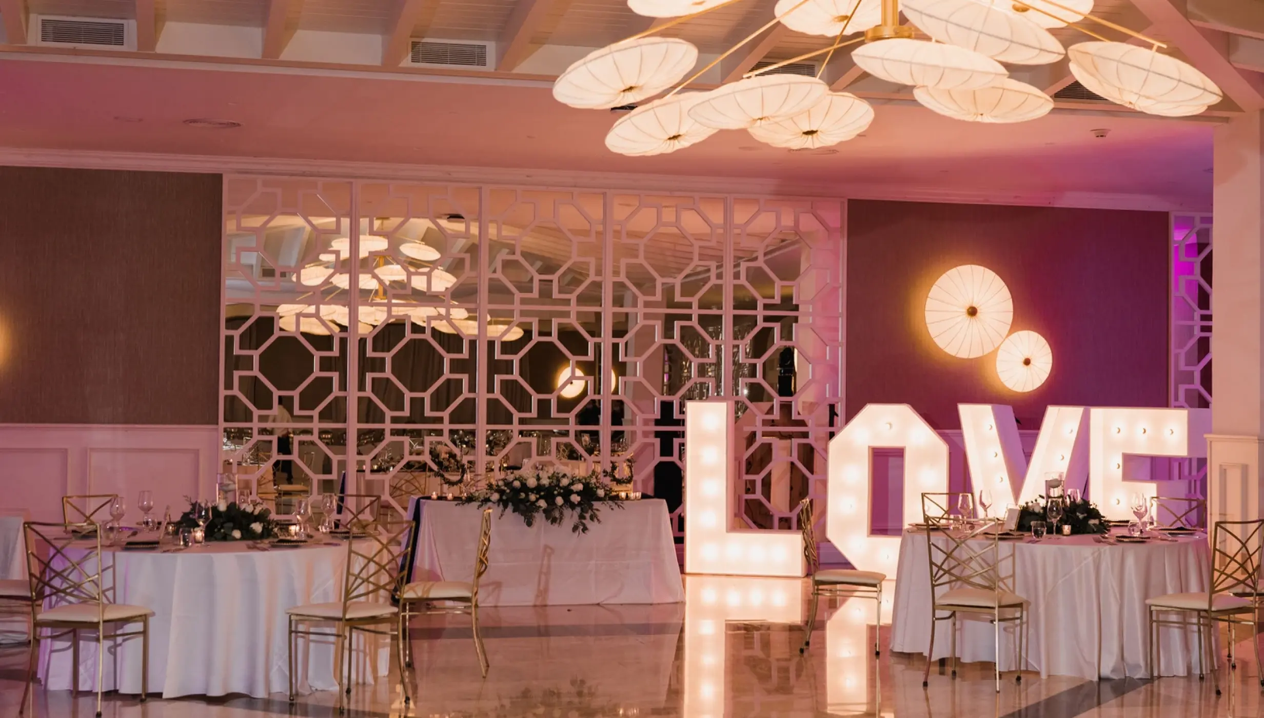 Dinner decoration in Ballroom at Majestic Elegance Costa Mujeres