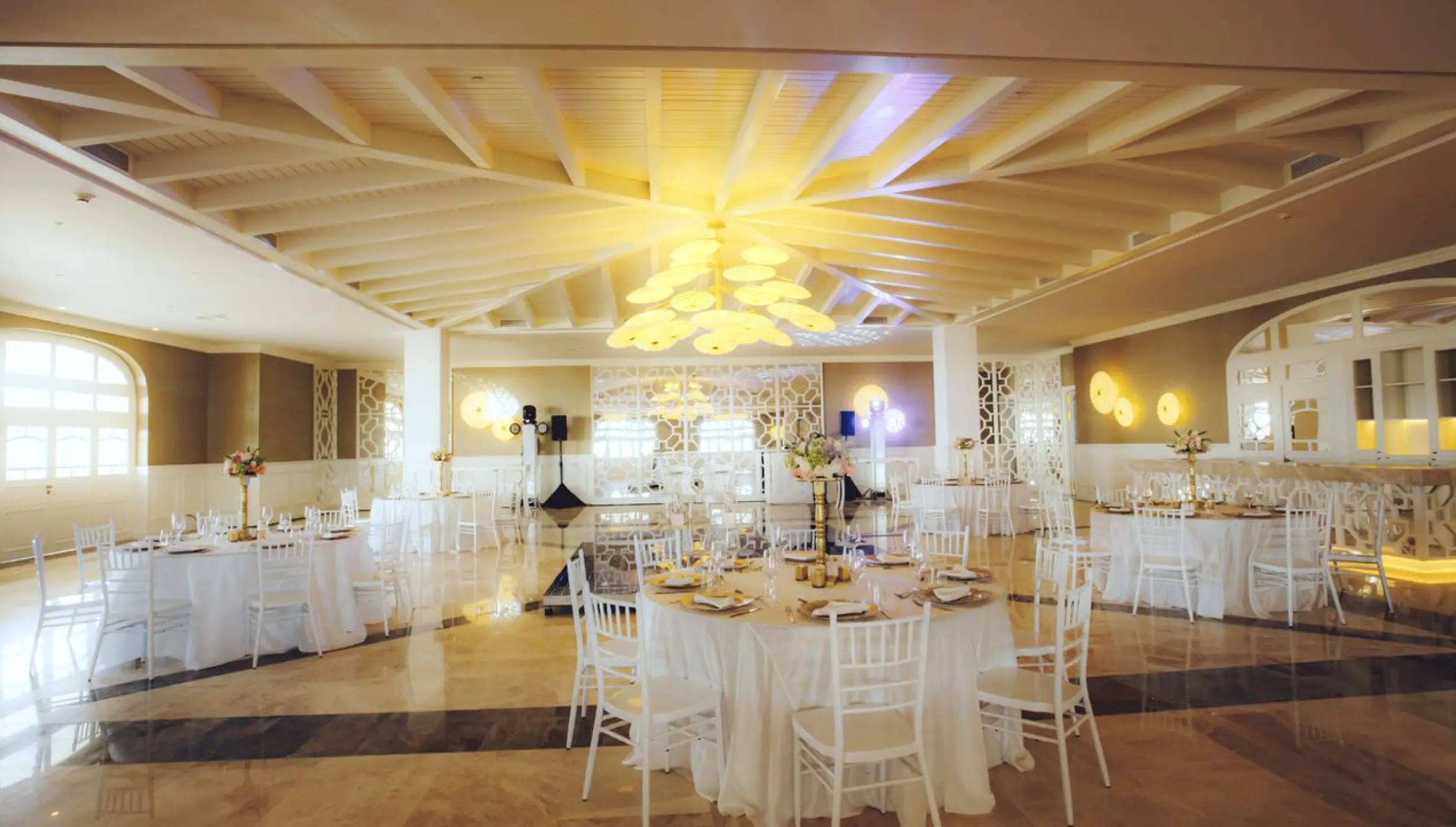Dinner reception on the ballroom at Majestic Elegance Costa Mujeres