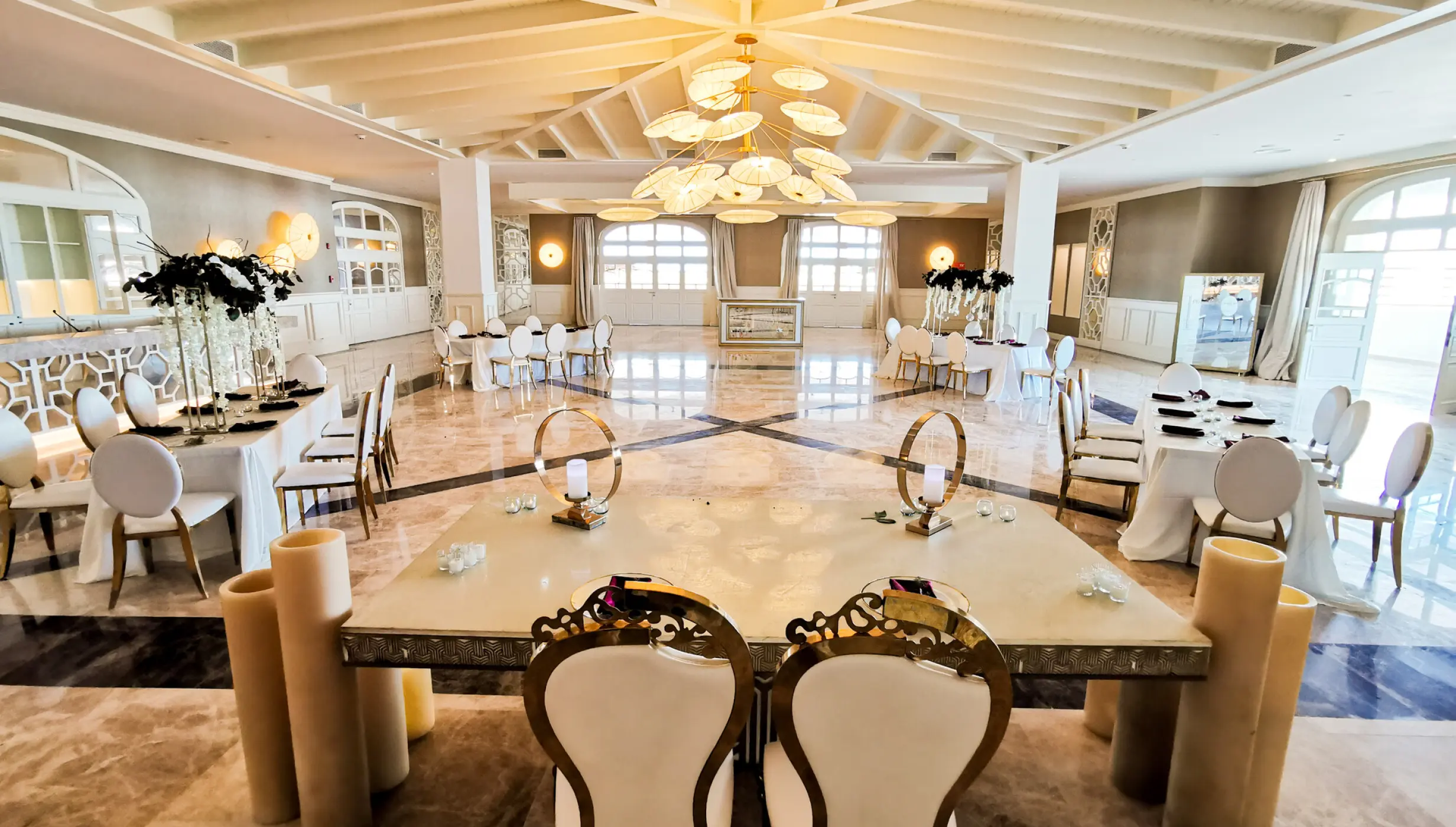 Dinner reception on the ballroom at Majestic Elegance Costa Mujeres