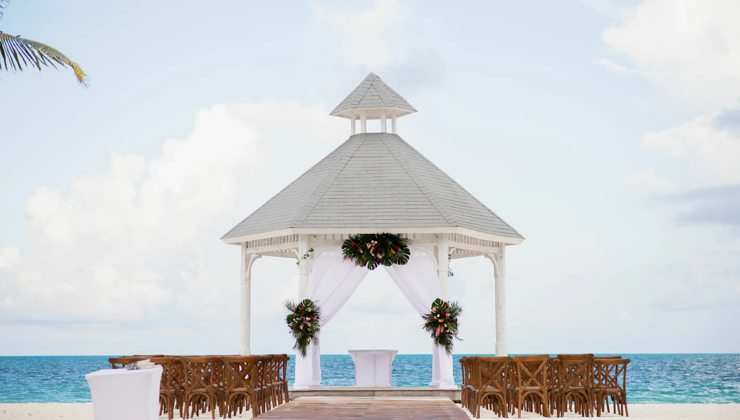 Beach gazebo at Majestic Elegance Costa Mujeres