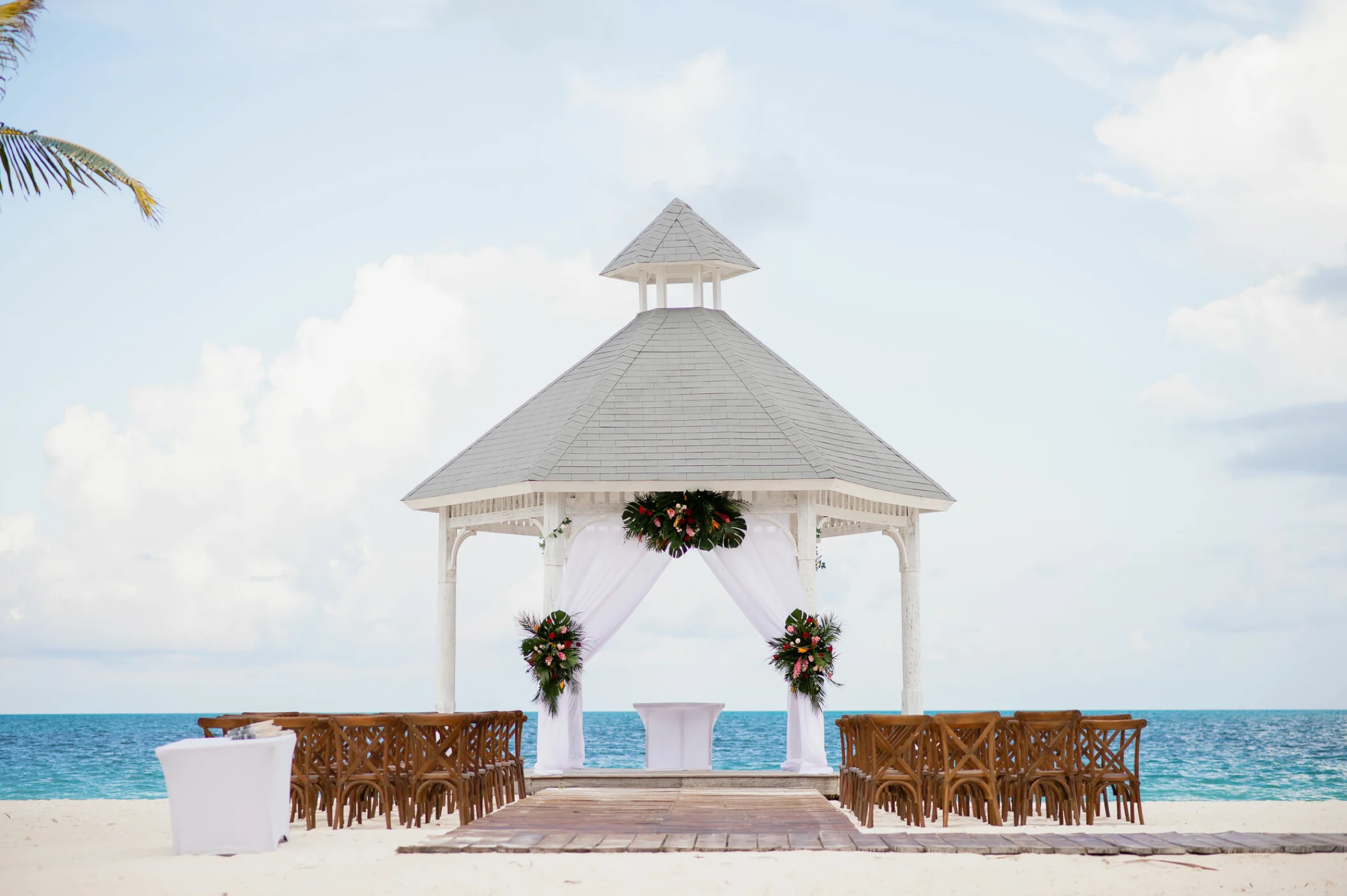 Beach gazebo at Majestic Elegance Costa Mujeres