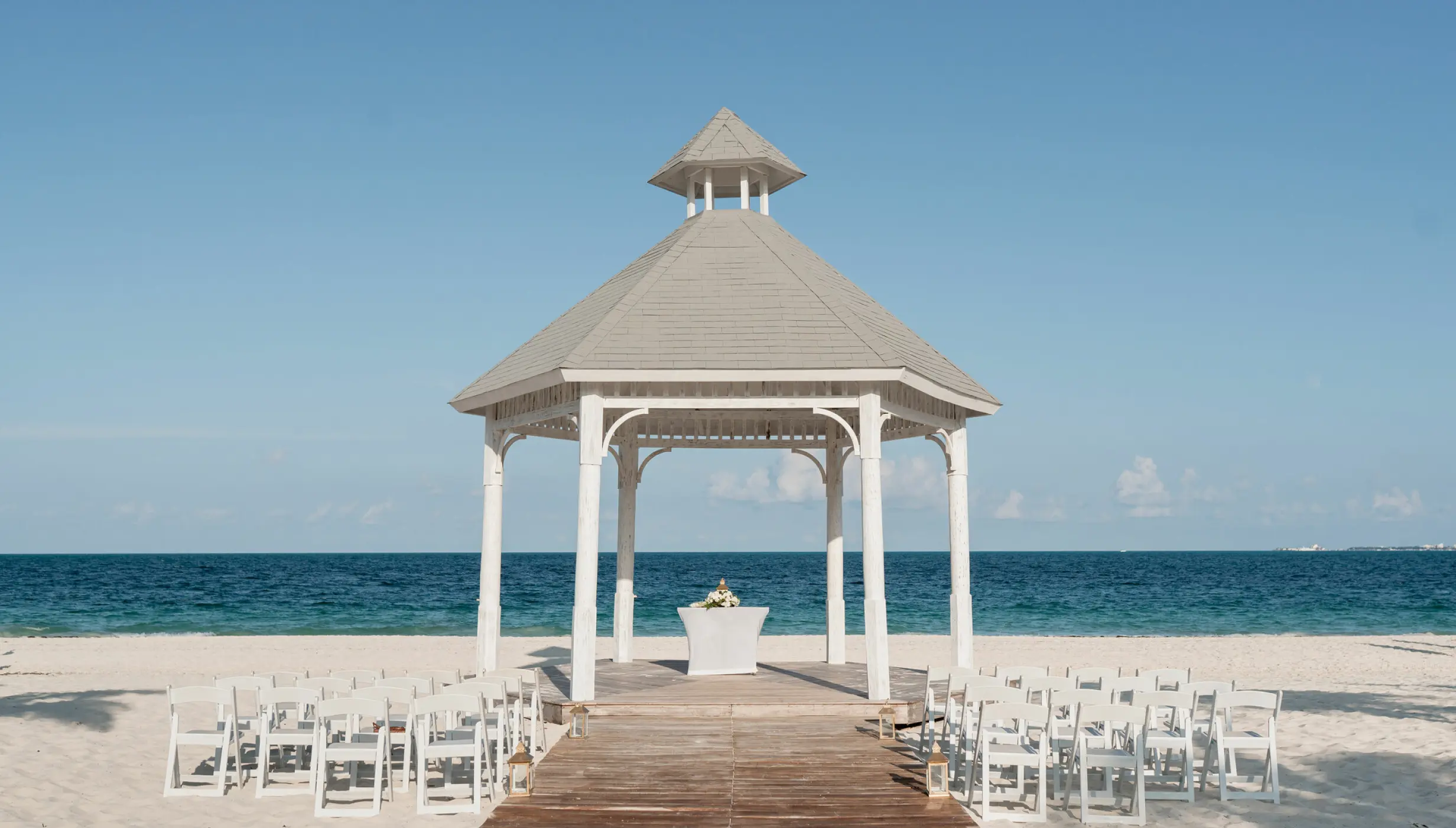 Beach gazebo at Majestic Elegance Costa Mujeres