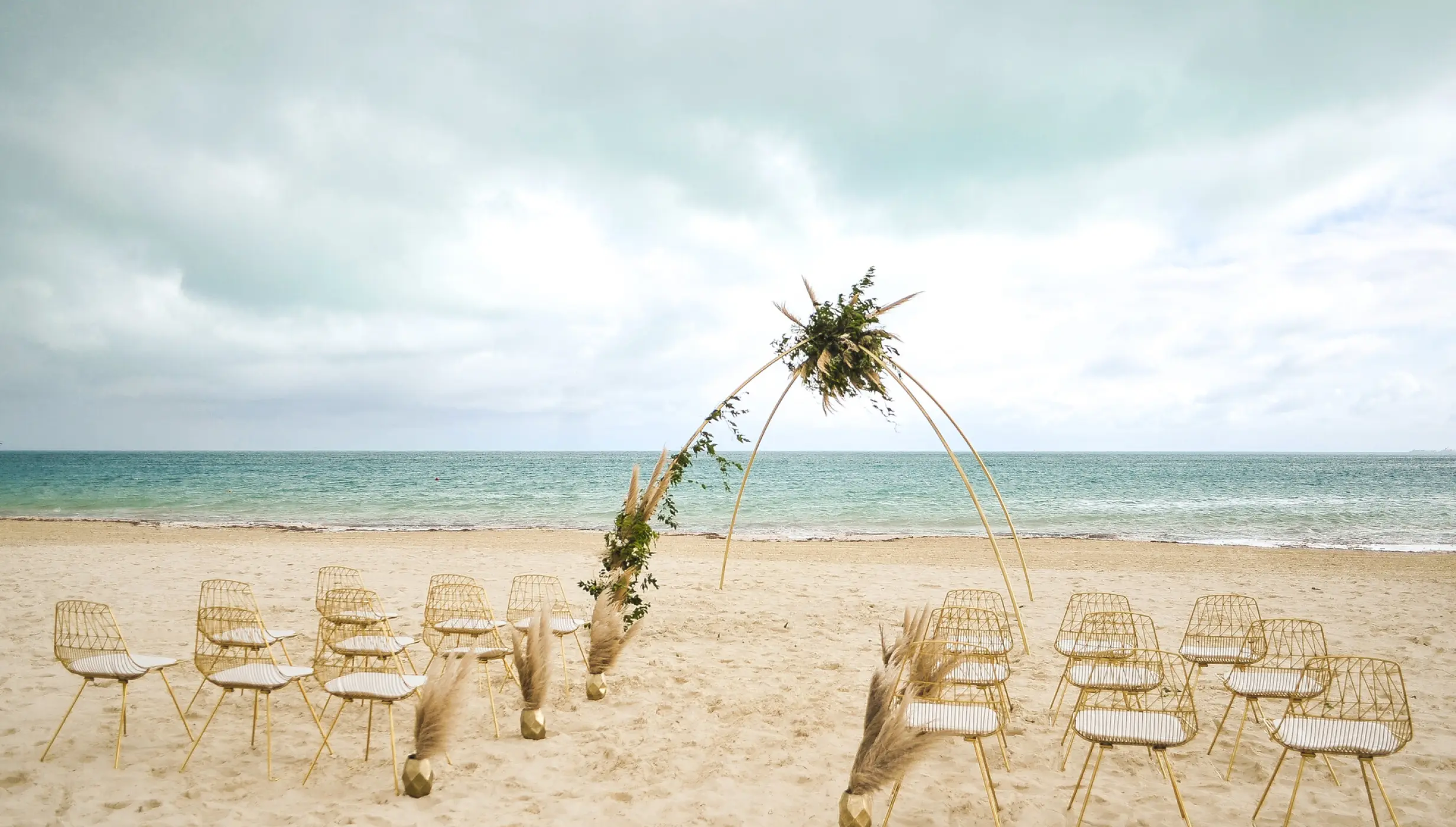 Dinner reception on the beach at Majestic Elegance Costa mujeres