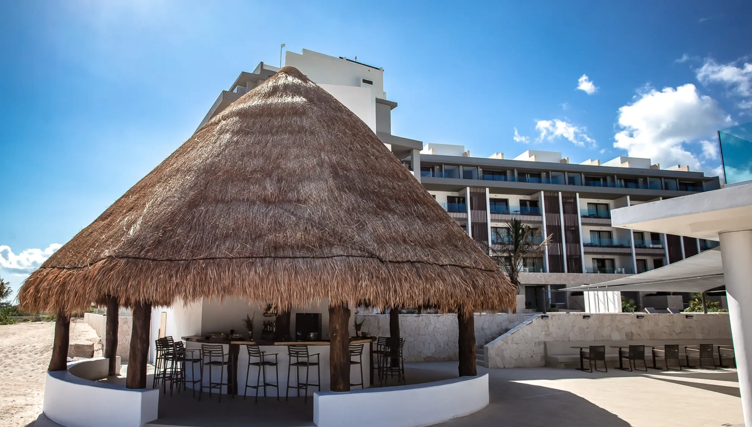Beach Bar wedding venue at Majestic Costa Mujeres