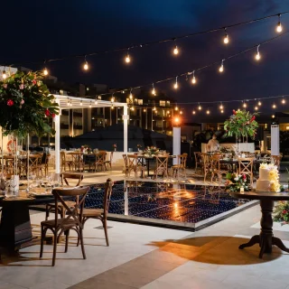 Dinner reception in Sky lounge at Majestic Elegance Costa Mujeres