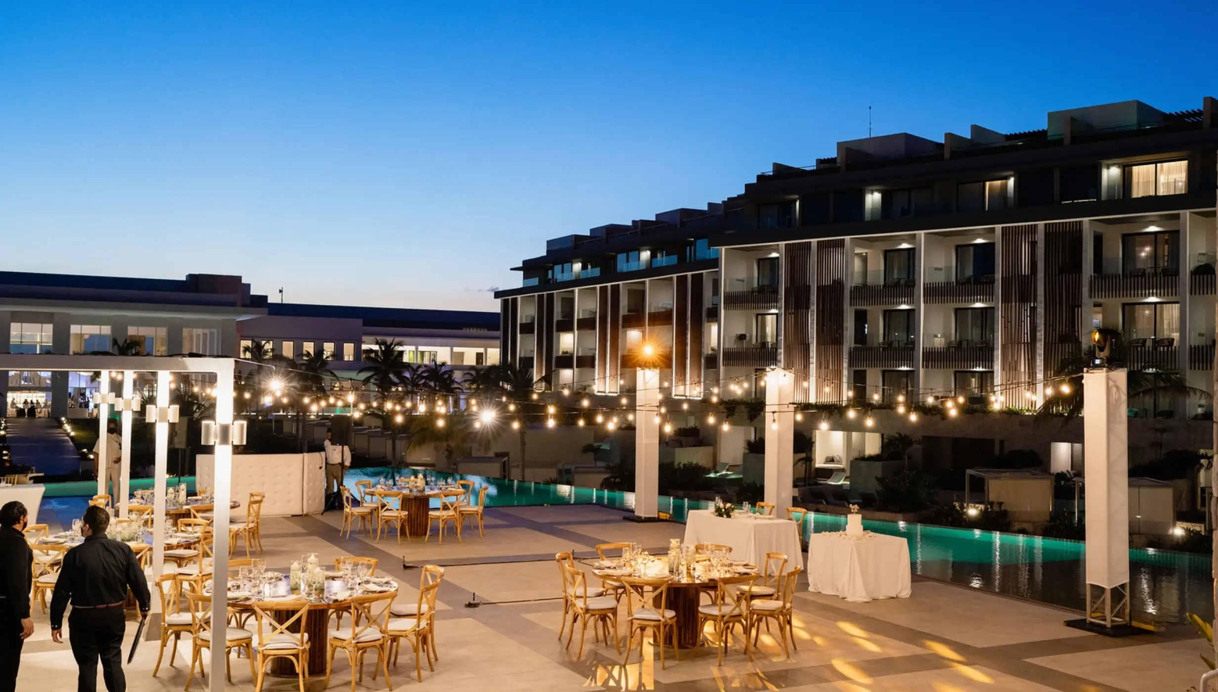 Dinner reception in Sky lounge at Majestic Elegance Costa Mujeres
