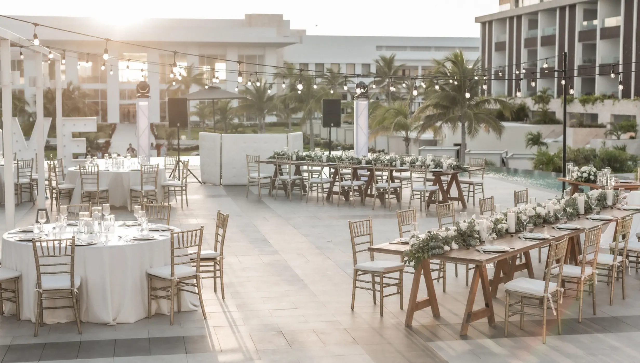 Dinner reception in Sky lounge at Majestic Elegance Costa Mujeres