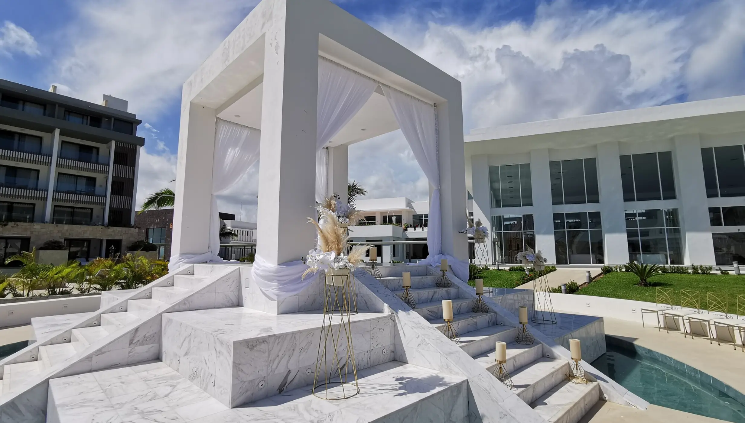 Garden gazebo at Majestic Elegance Costa Mujeres