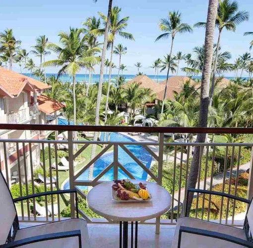 Suite balcony view at Majestic Elegance Punta Cana