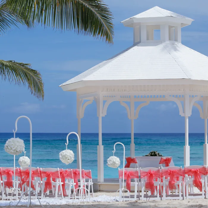 Beach gazebo wedding venue at Majestic Elegance Punta Cana