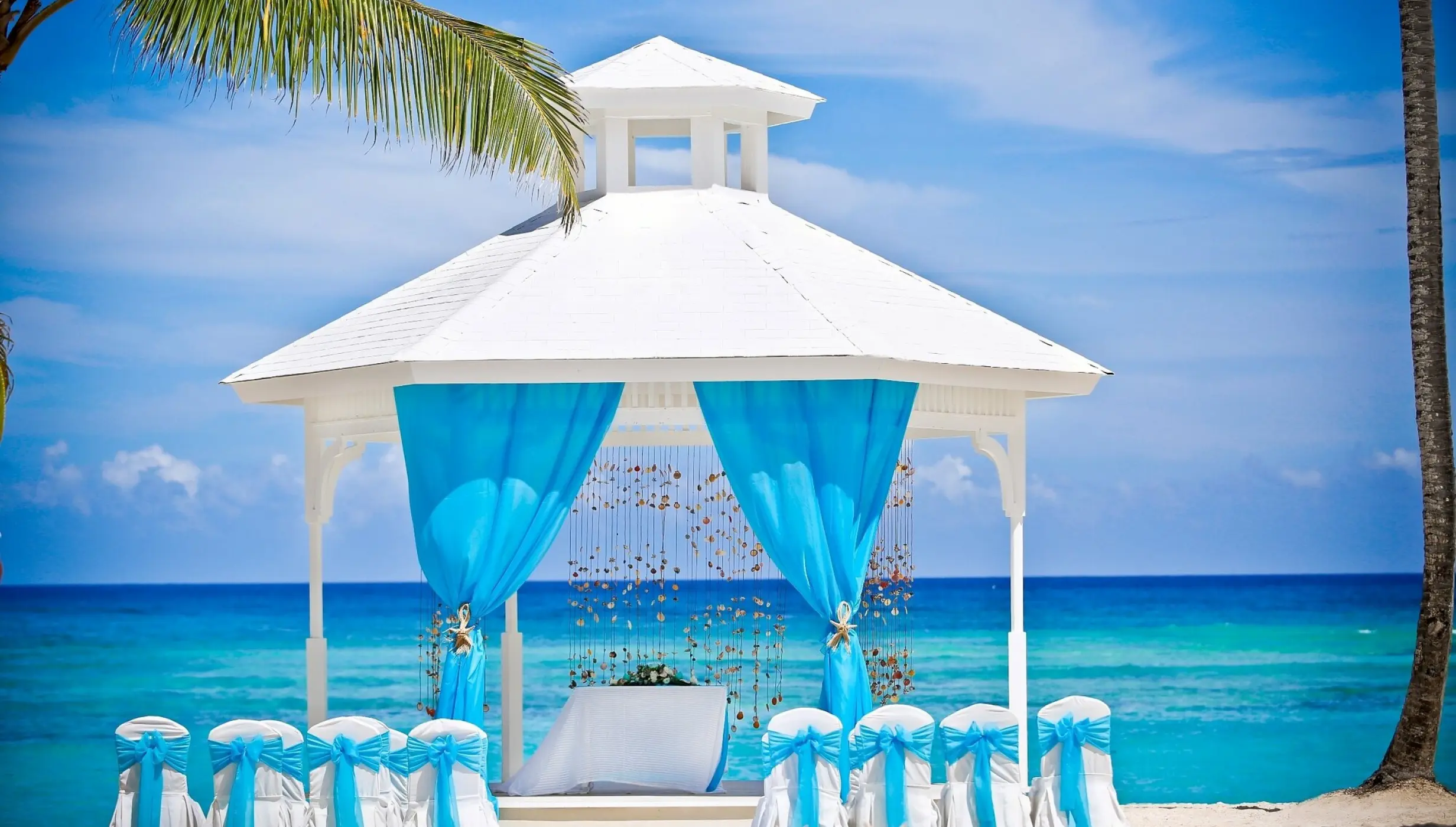 Beach gazebo at Majestic Elegance Punta Cana