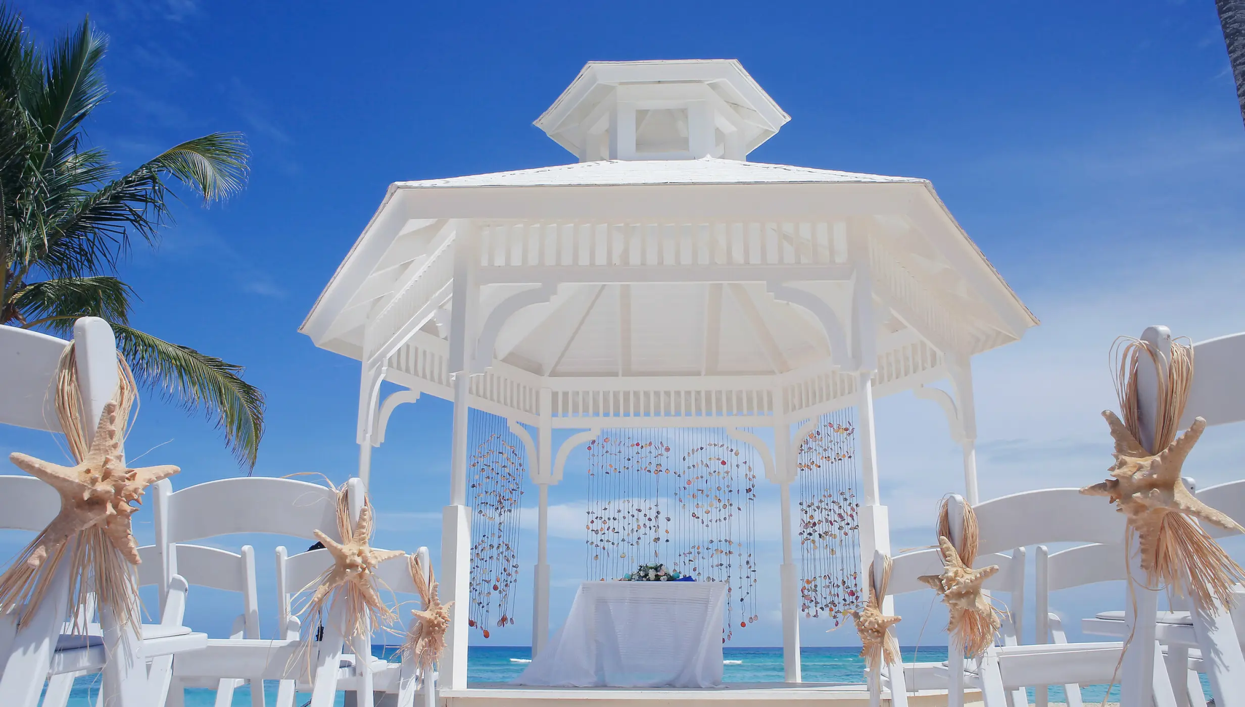 Beach gazebo at Majestic Elegance Punta Cana