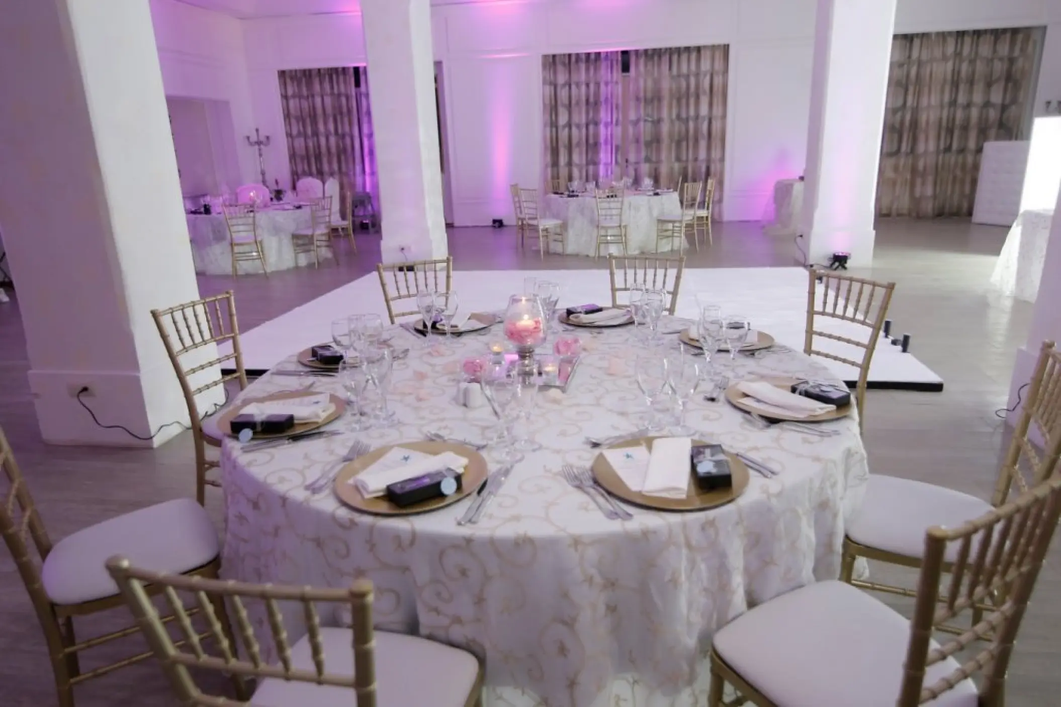 Indoor ballroom wedding reception at Majestic Elegance, Punta Cana