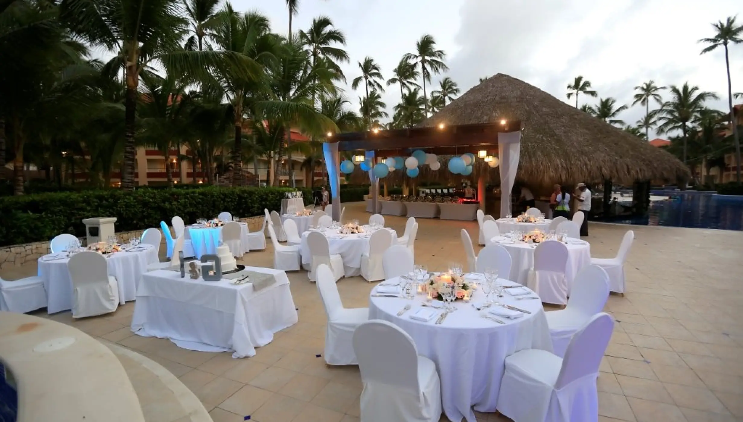 Wet bar terrace at Majestic Elegance Punta Cana