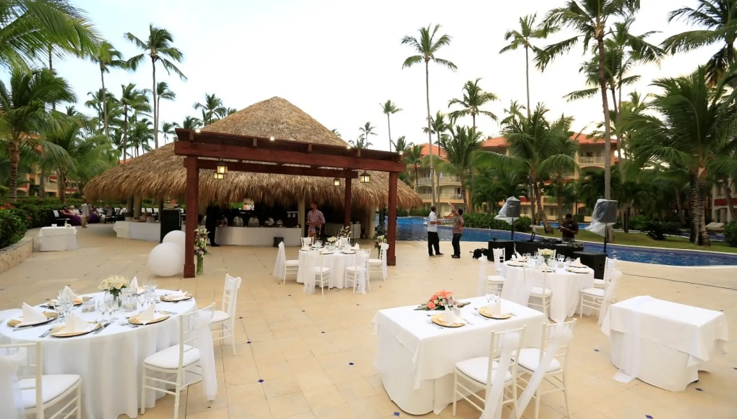 Wet bar terrace at Majestic Elegance Punta Cana