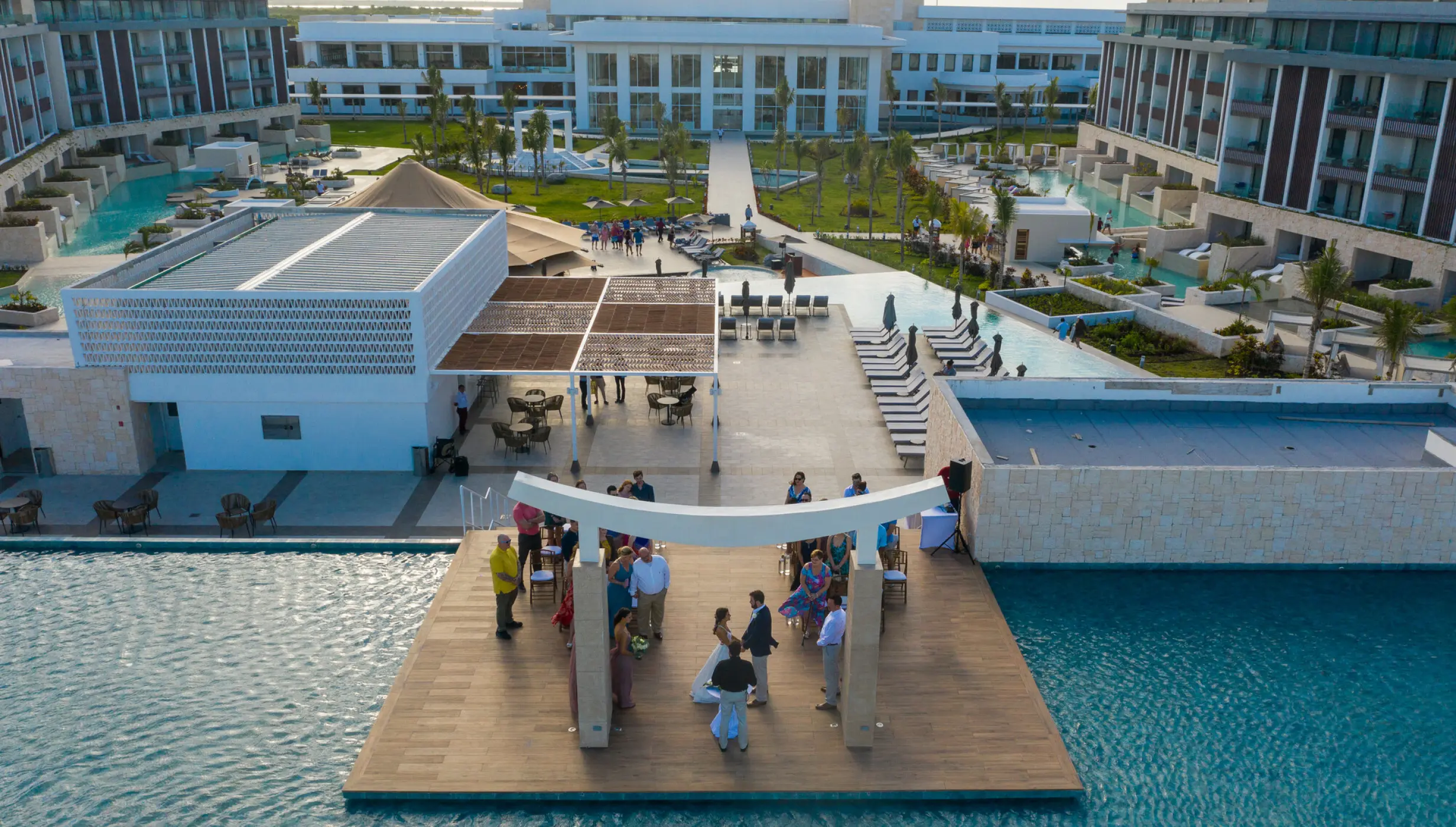 Ceremony on Sky gazebo at Majestic Costa Mujeres