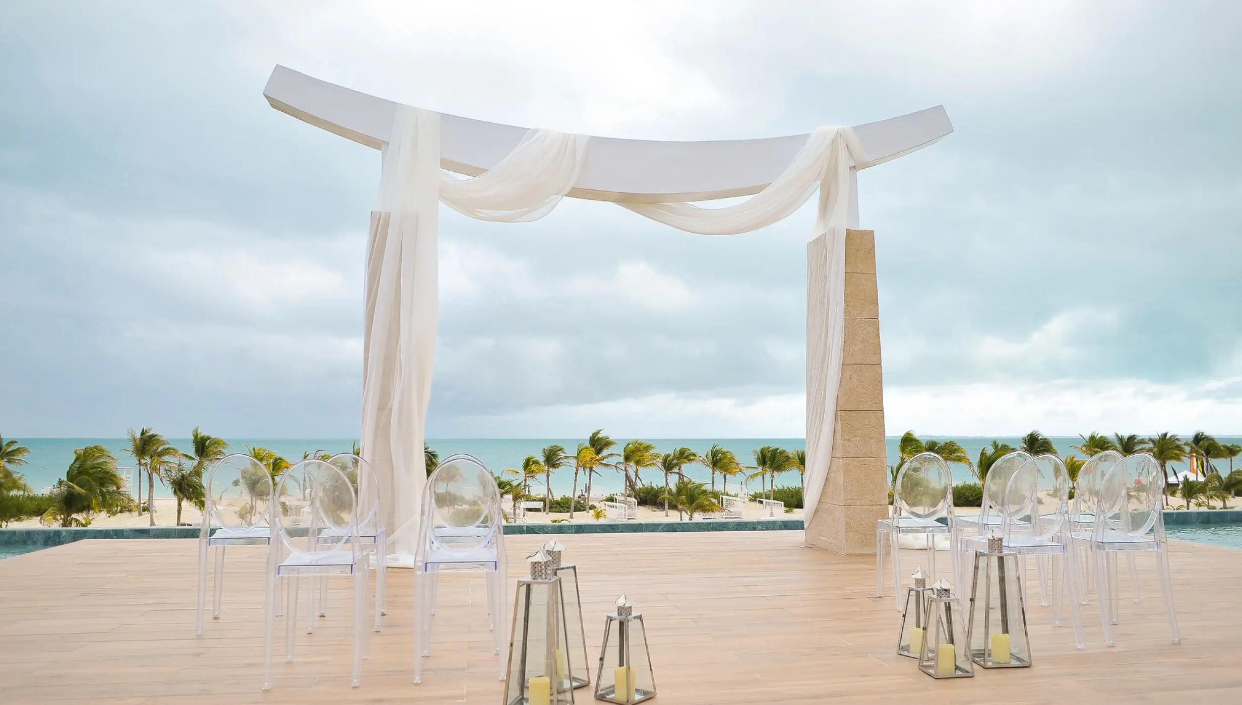 Ceremony on Sky gazebo at Majestic Costa Mujeres
