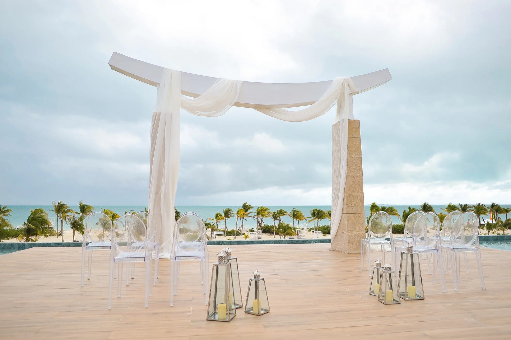 Ceremony on Sky gazebo at Majestic Costa Mujeres