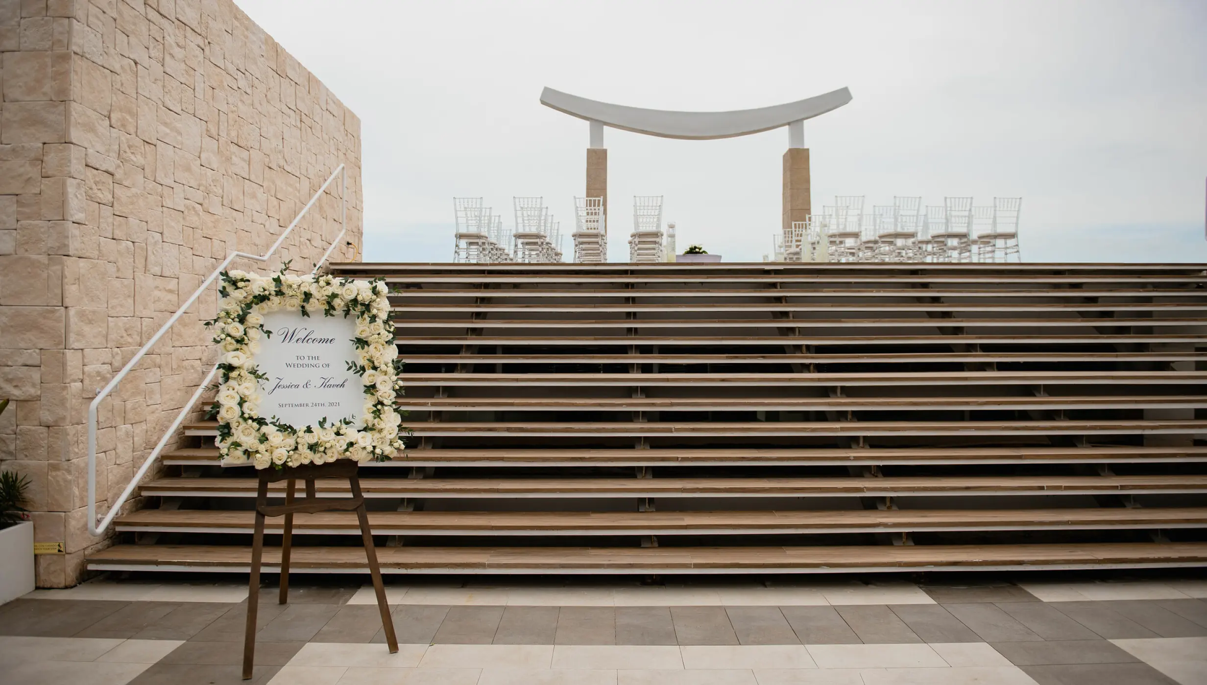 Ceremony on Sky gazebo at Majestic Costa Mujeres