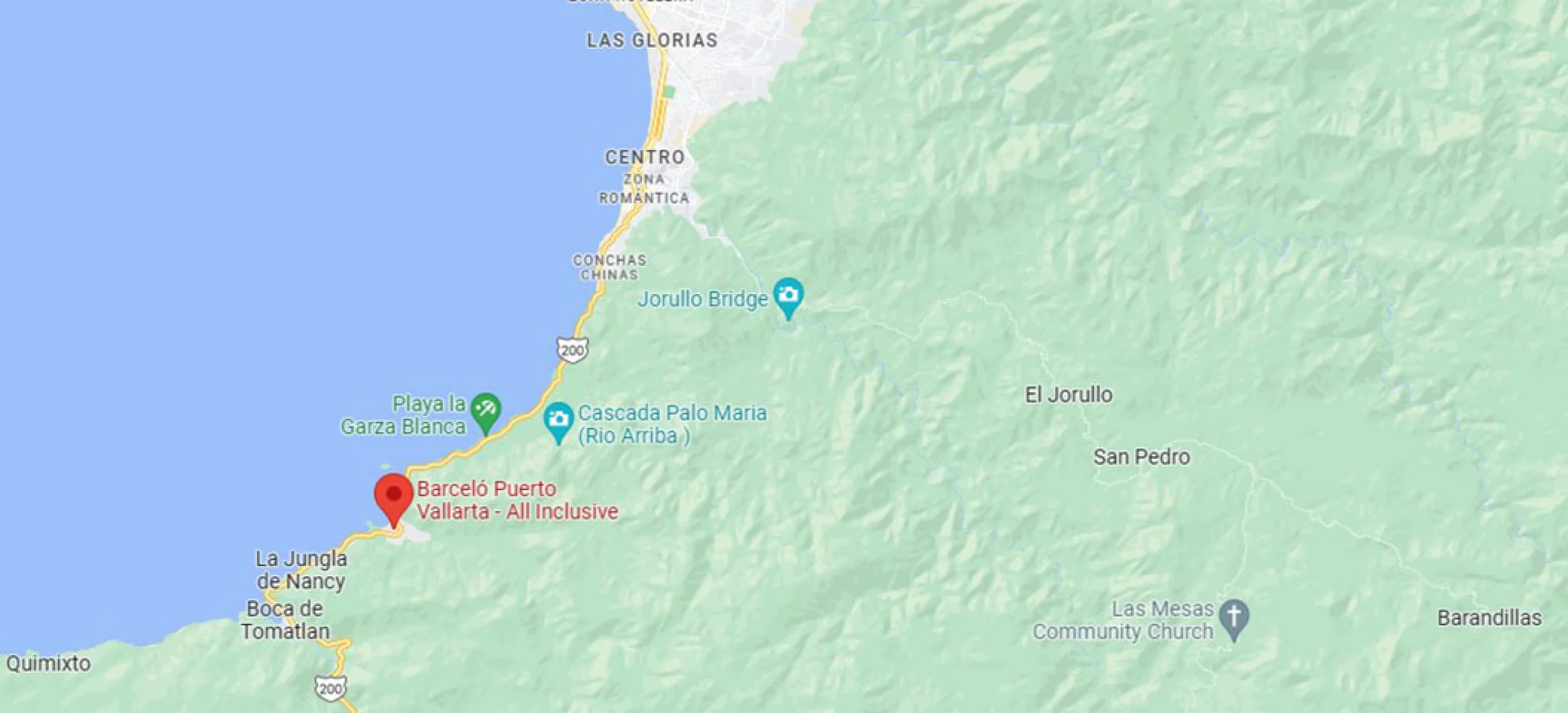 Barcelo Puerto Vallarta All Inclusive location on the map