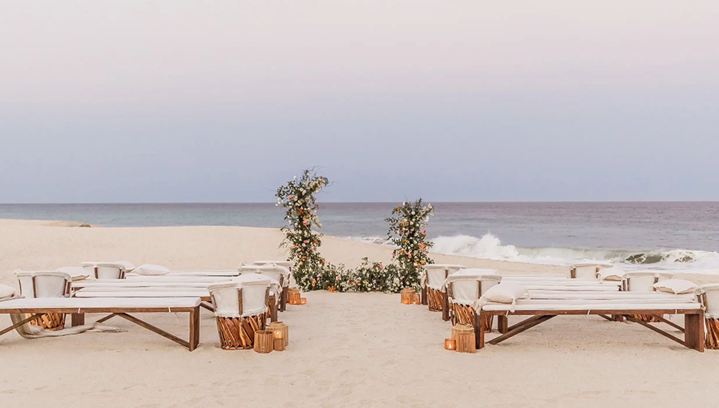 Ceremony on the beach at Mar del Cabo by Velas Resort
