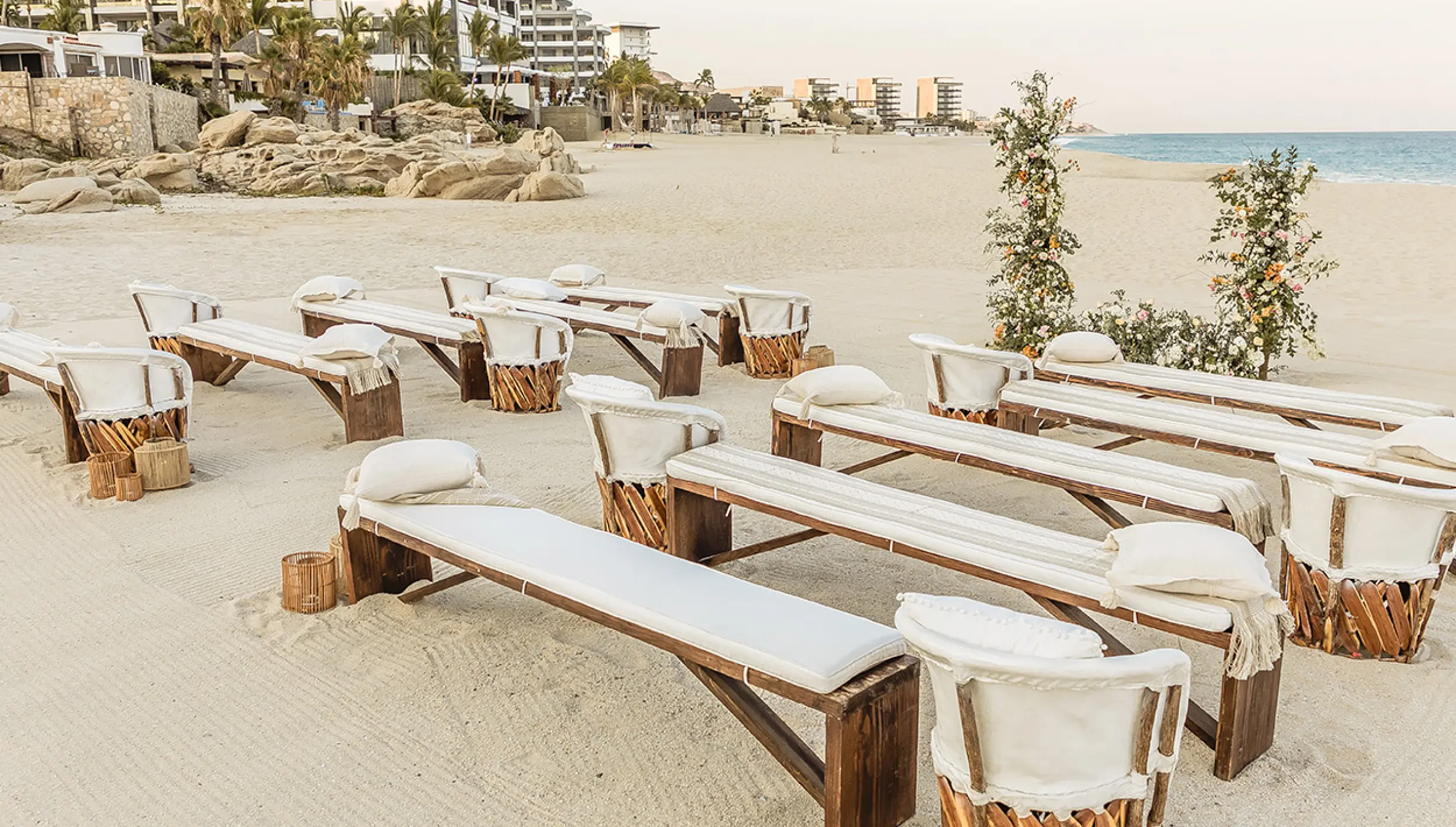 Ceremony on the beach at Mar del Cabo by Velas Resort