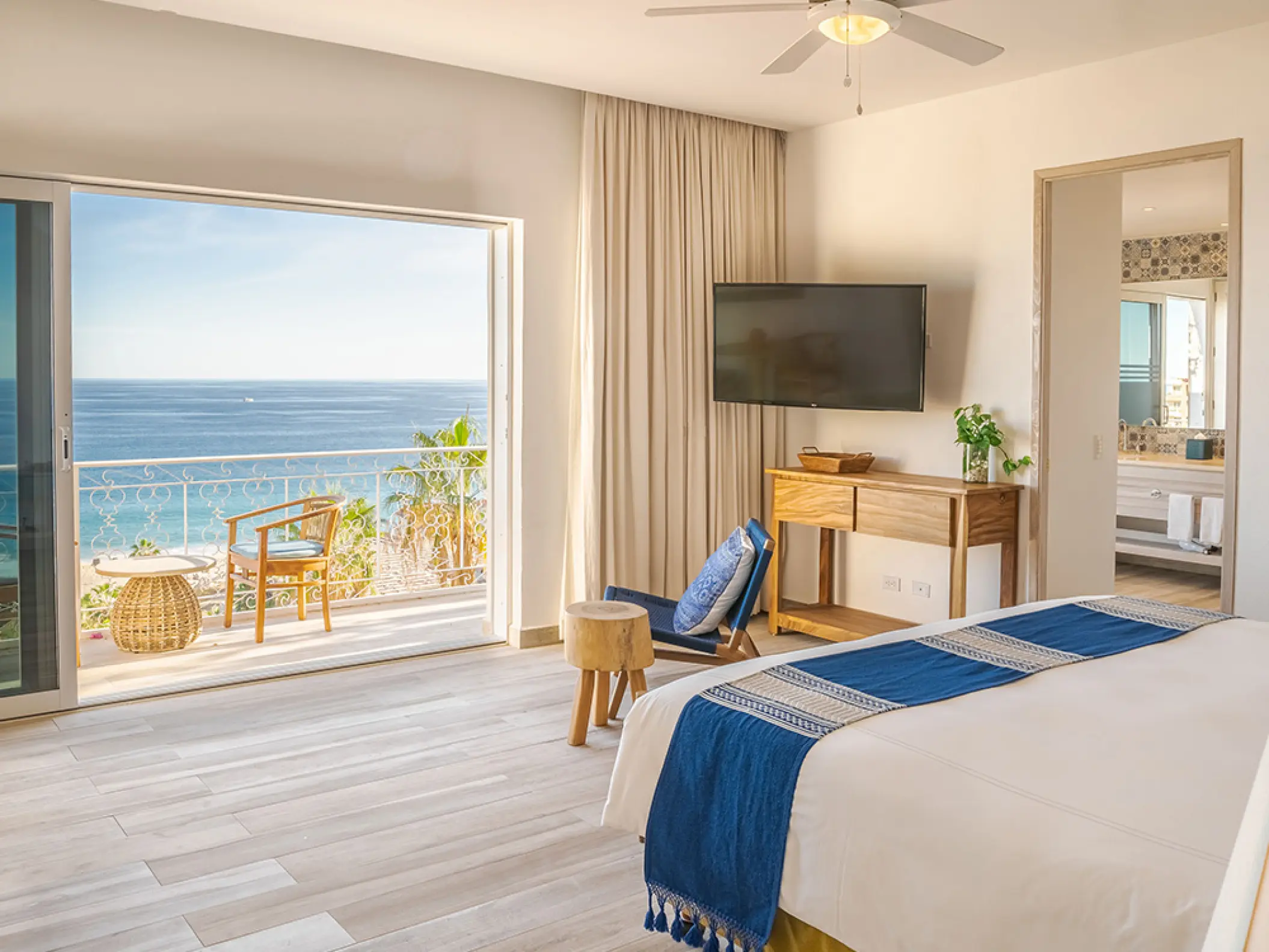 Mar Del Cabo ocean view suite with a private balcony overlooking the sea, Cabo San Lucas