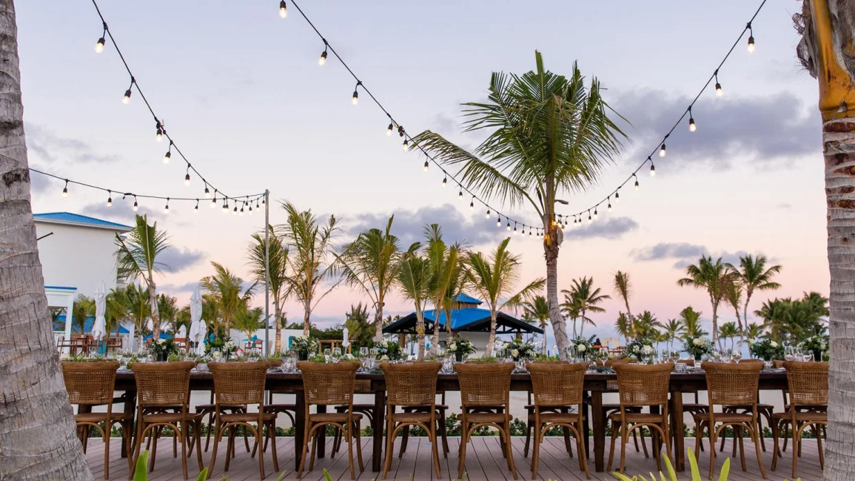 Dinner reception at Margaritaville Island Reserve Cap Cana