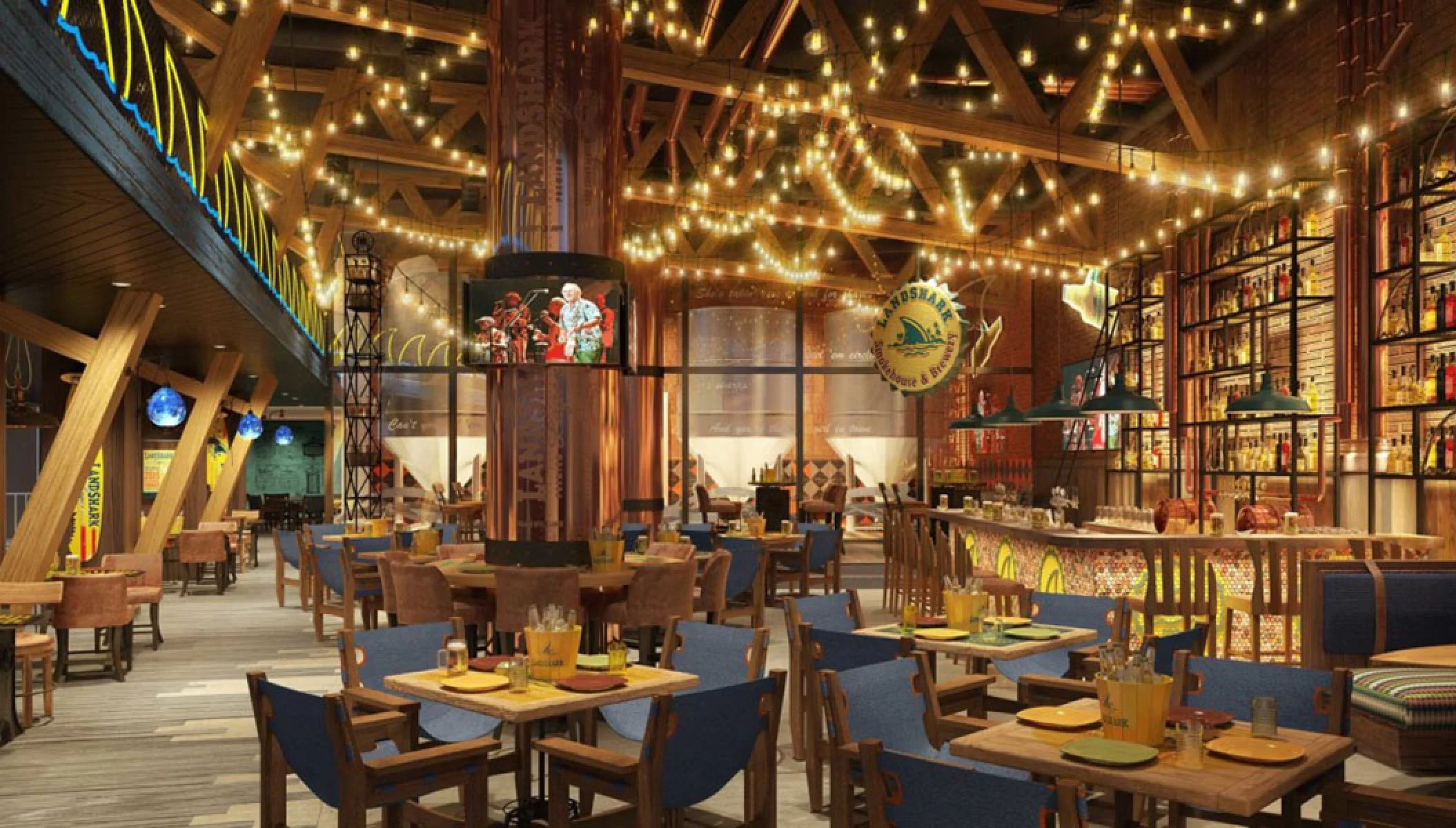 Landshark restaurant at Margaritaville Island Reserve Riviera Maya.