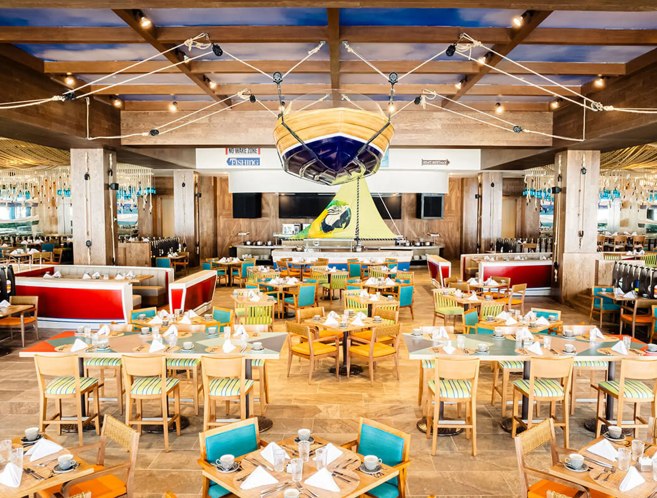 The Boat House restaurant at Margaritaville Island Reserve Riviera Maya