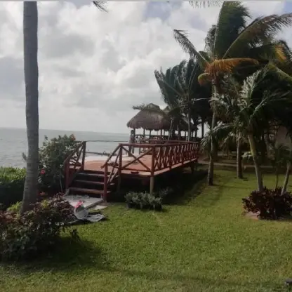 Wooden oceanfront wedding deck at Margaritaville Island Reserve Riviera Cancun, Cancun