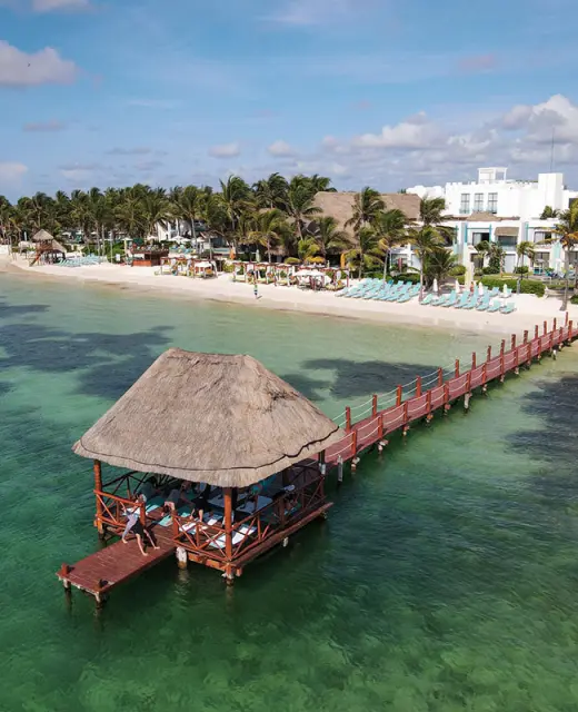 Margaritaville Island Reserve Riviera Cancun Aereal overview.