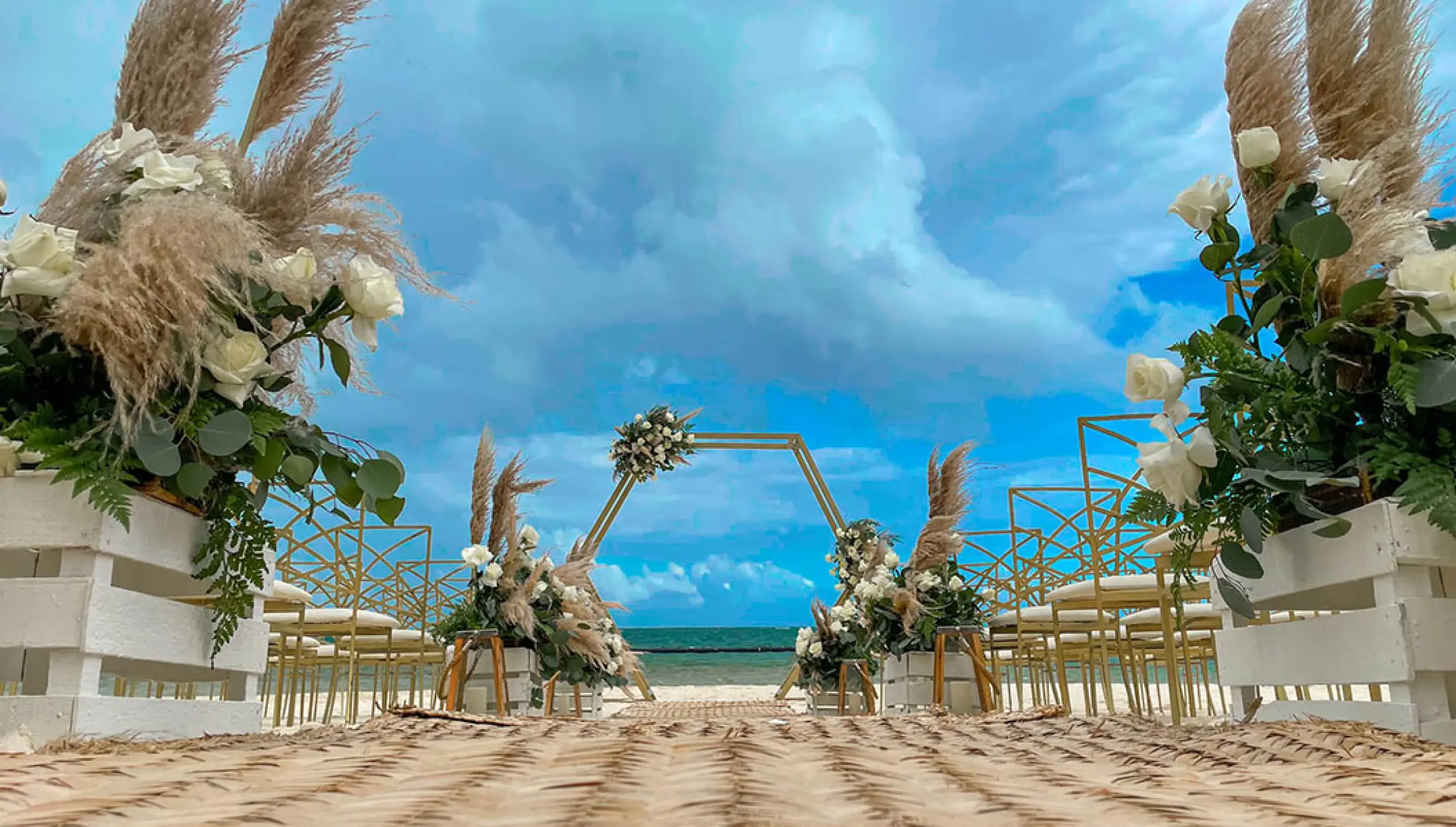 Beach venue at Margaritaville Island Reserve Riviera Cancun.
