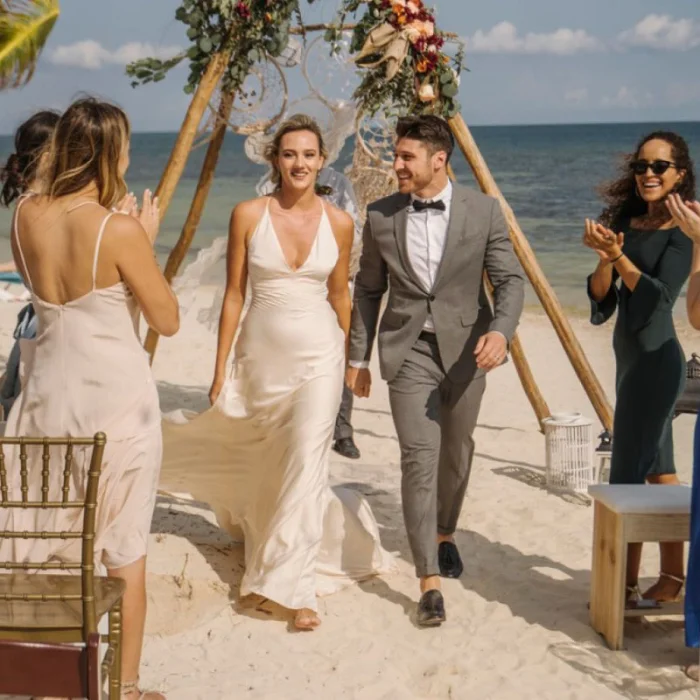 Couple at beach venue at Margaritaville Island Reserve