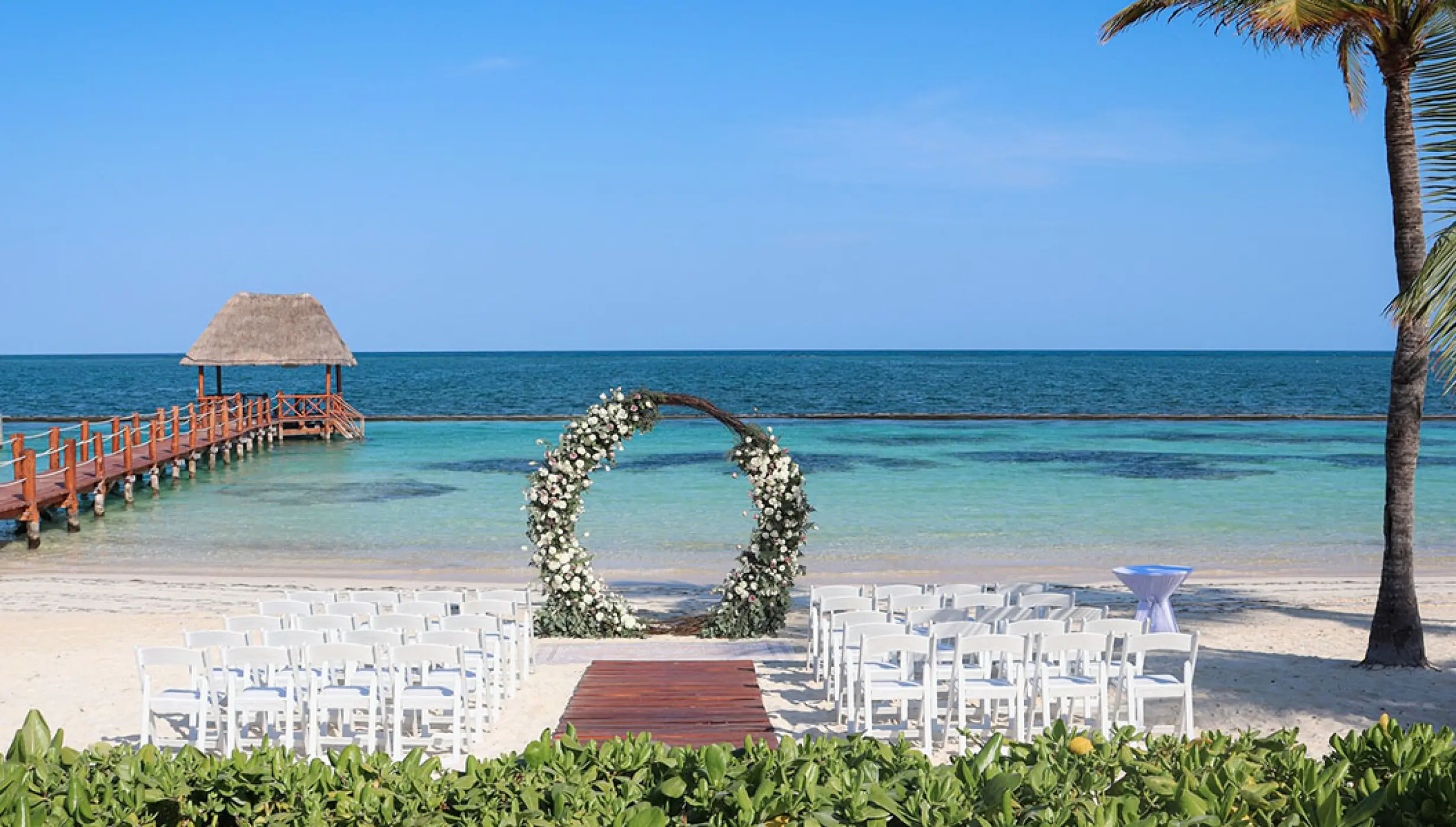 Beach venue at Margaritaville Island Reserve Riviera Cancun.