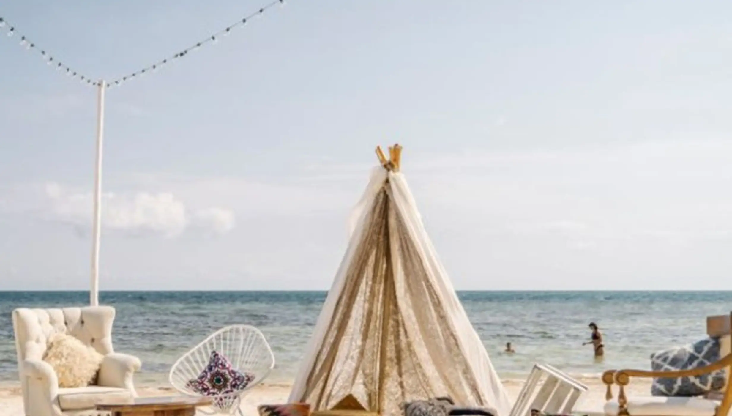 Beach venue at Margaritaville Island Reserve Riviera Cancun.