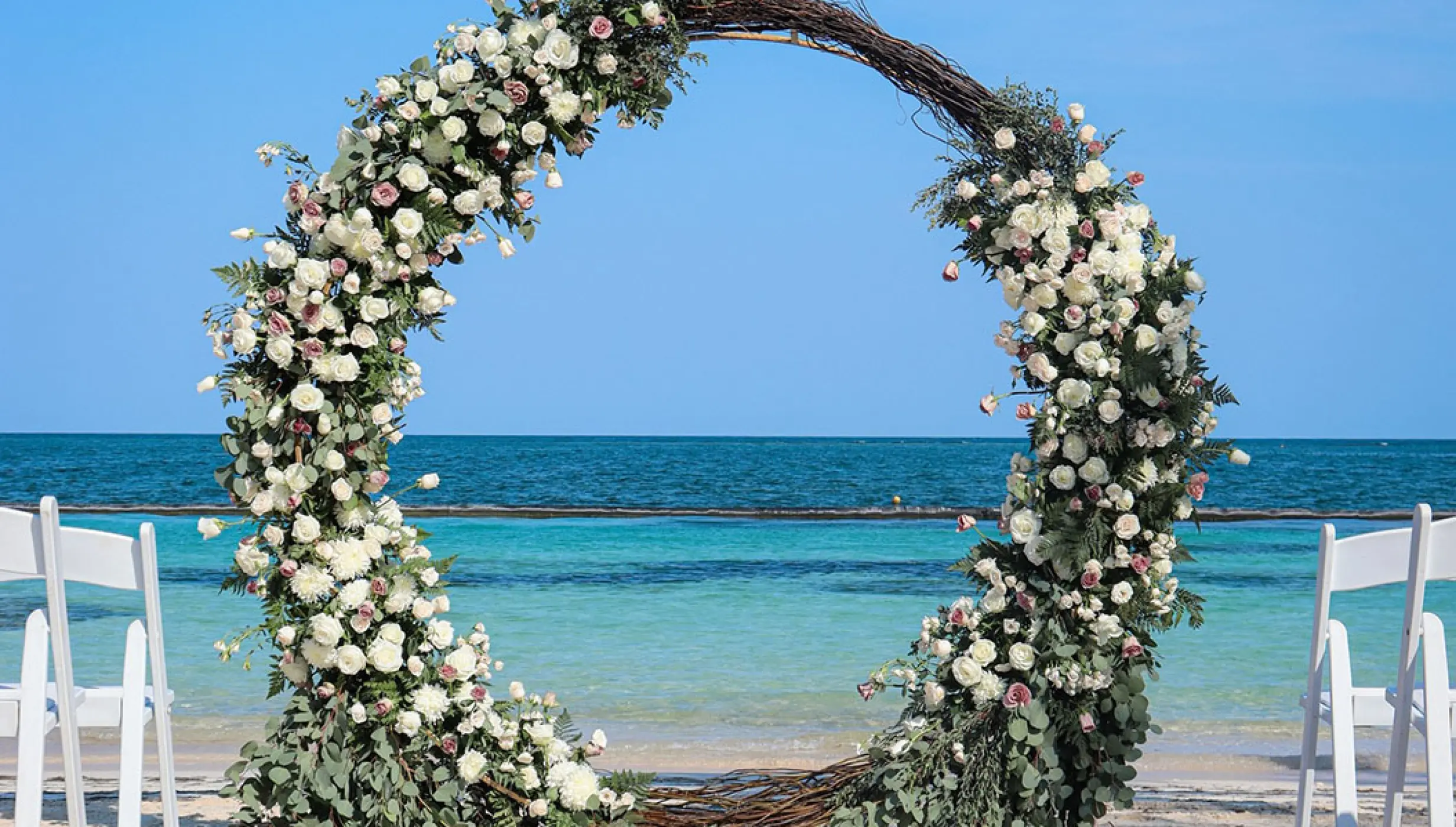 Beach venue at Margaritaville Island Reserve Riviera Cancun.