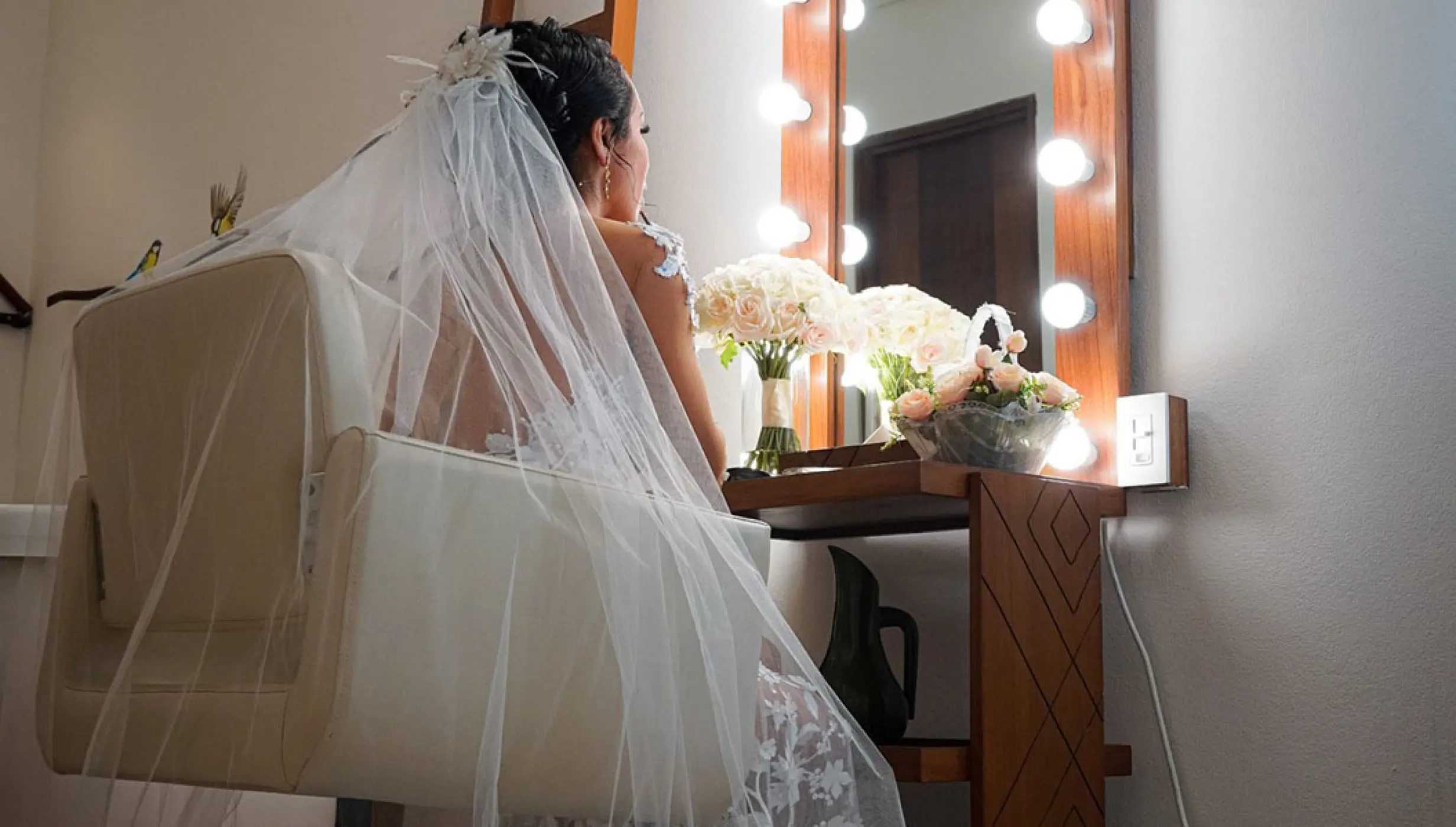 bride at Margaritaville Island Reserve Riviera Cancun